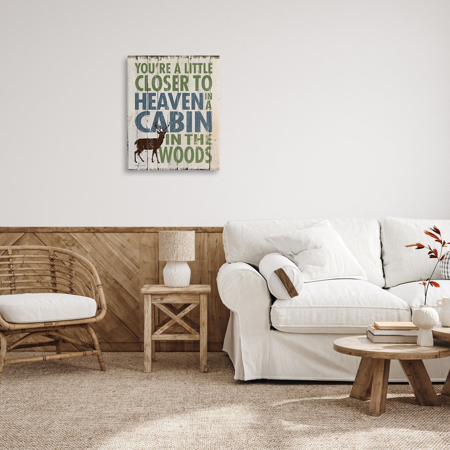 Stupell Industries Closer to Heaven in a Cabin Canvas Wall Art