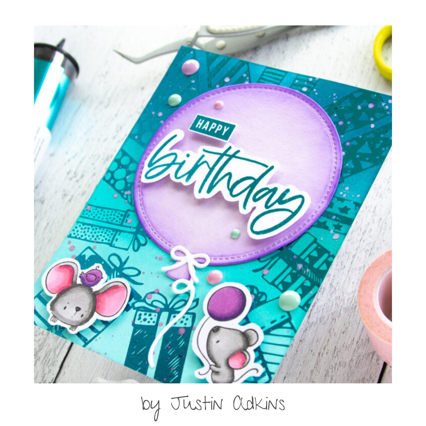 Deco Foil Adhesive Transfer Sheets by Unity 5.9" x 5.9"-Let's Celebrate