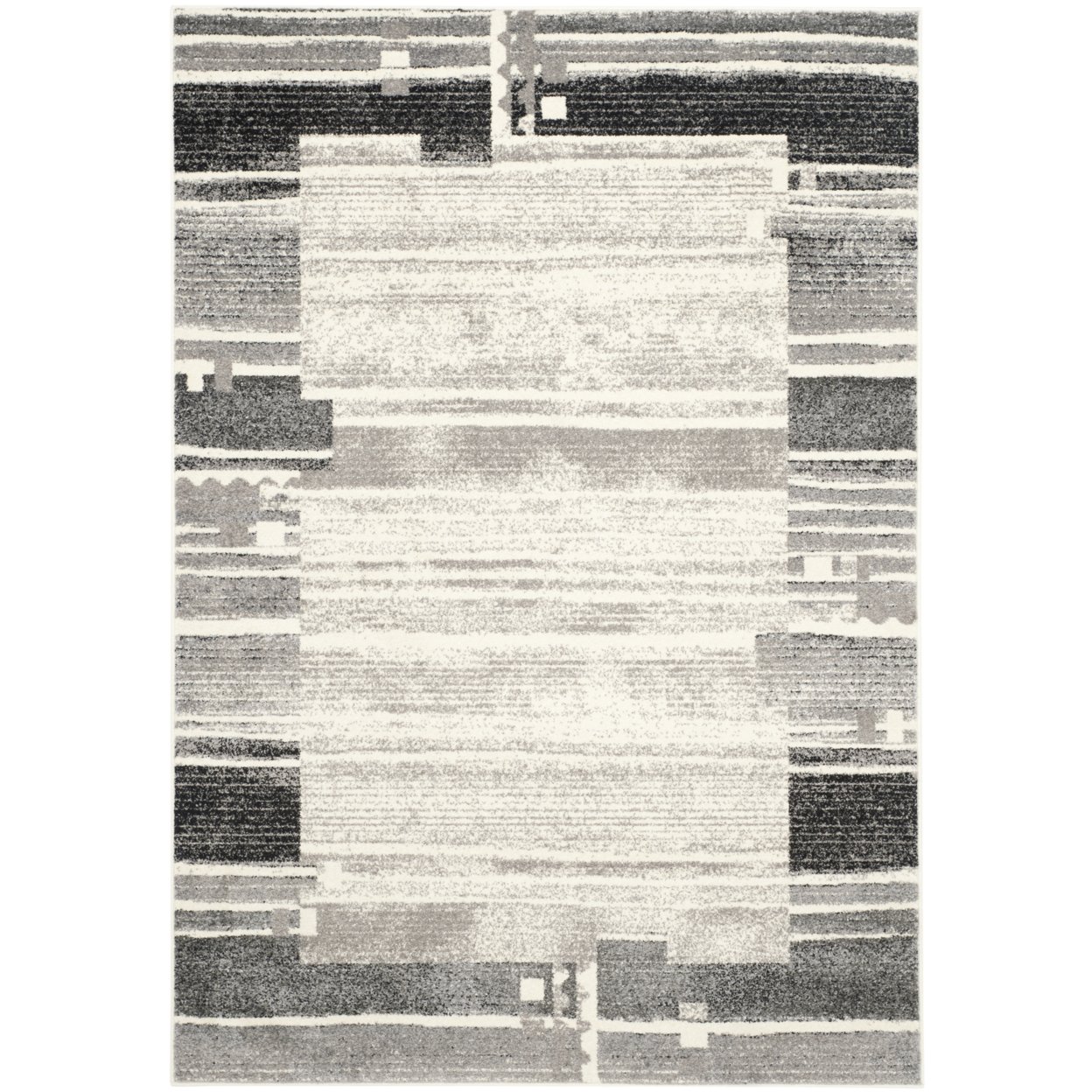Safavieh   Evoke Collection EVK492C Cream / Dark Grey Rug