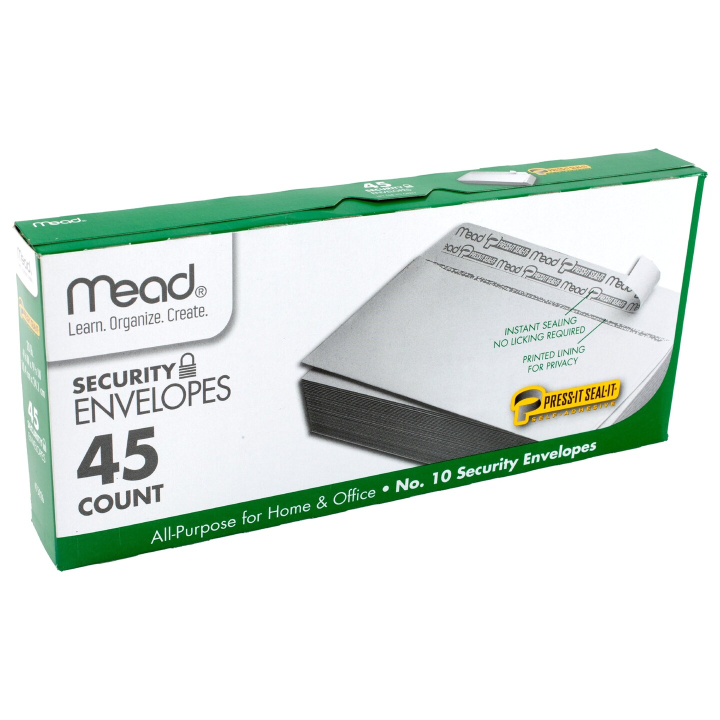 Press-It Seal-It&#xAE; Security Envelopes, #10, Pack of 45