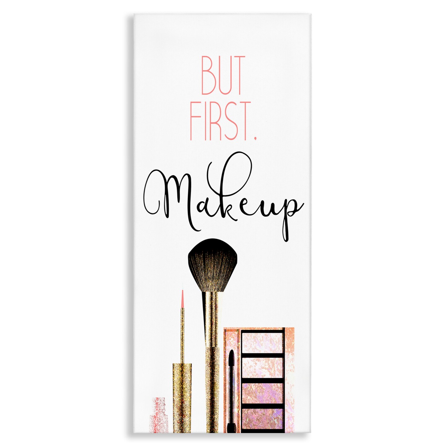 Stupell Industries First Makeup Modern Beauty Canvas Wall Art