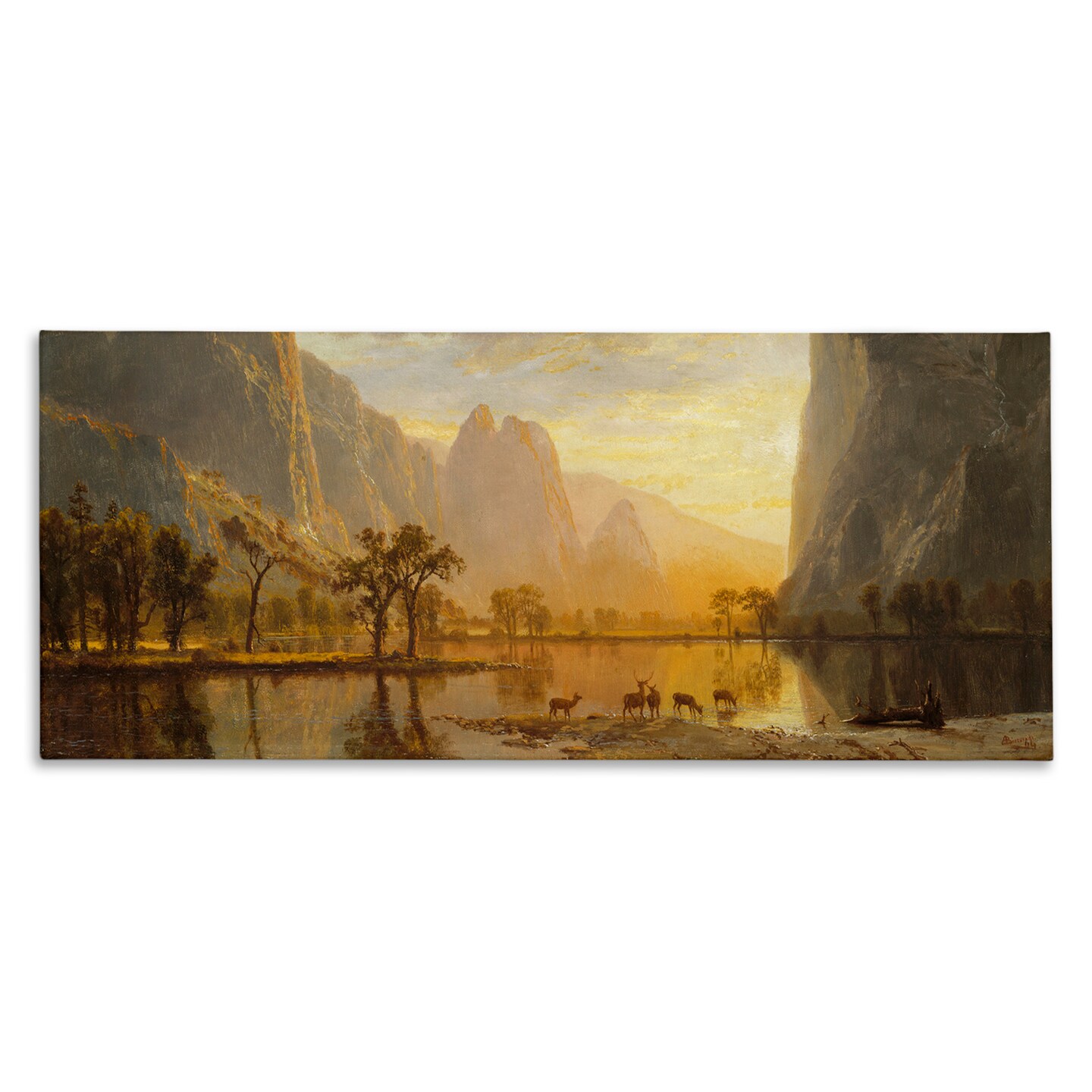 Stupell Industries Yosemite Valley Classic Painting Canvas Wall Art