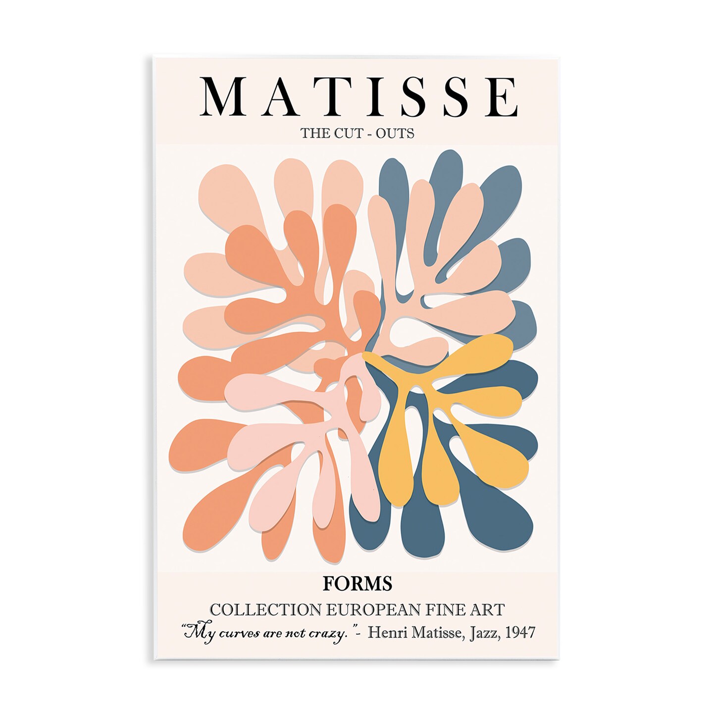 Stupell Industries Classical Matisse Cut Out Forms Wall Plaque Art