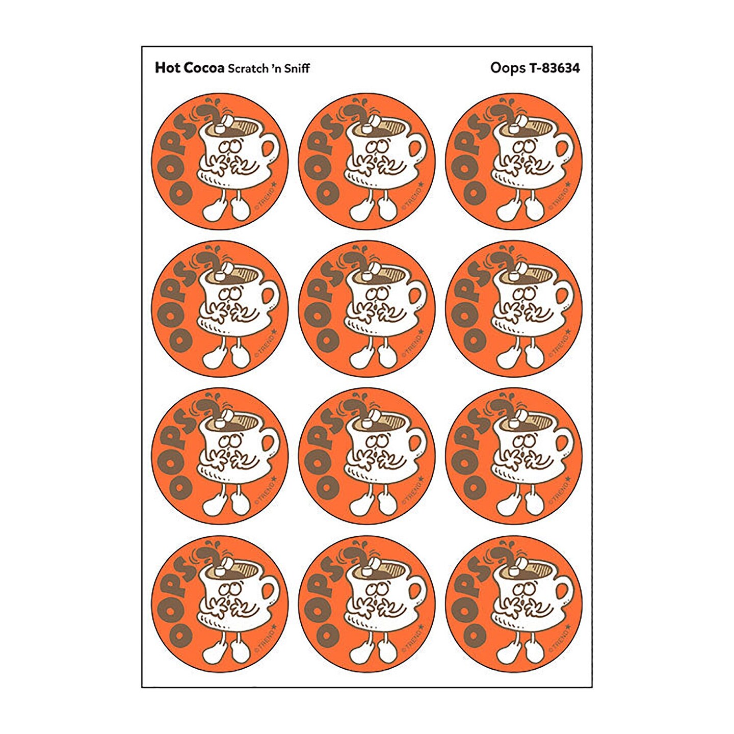 Stinky Stickers Oops Hot Cocoa Scen