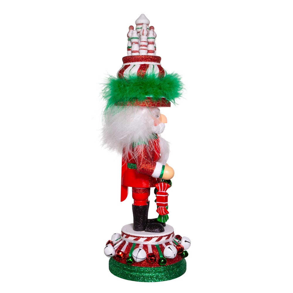 Kurt Adler 15-Inch Hollywood Nutcrackers™ Red, White and Green Candy Tower Hat Nutcracker