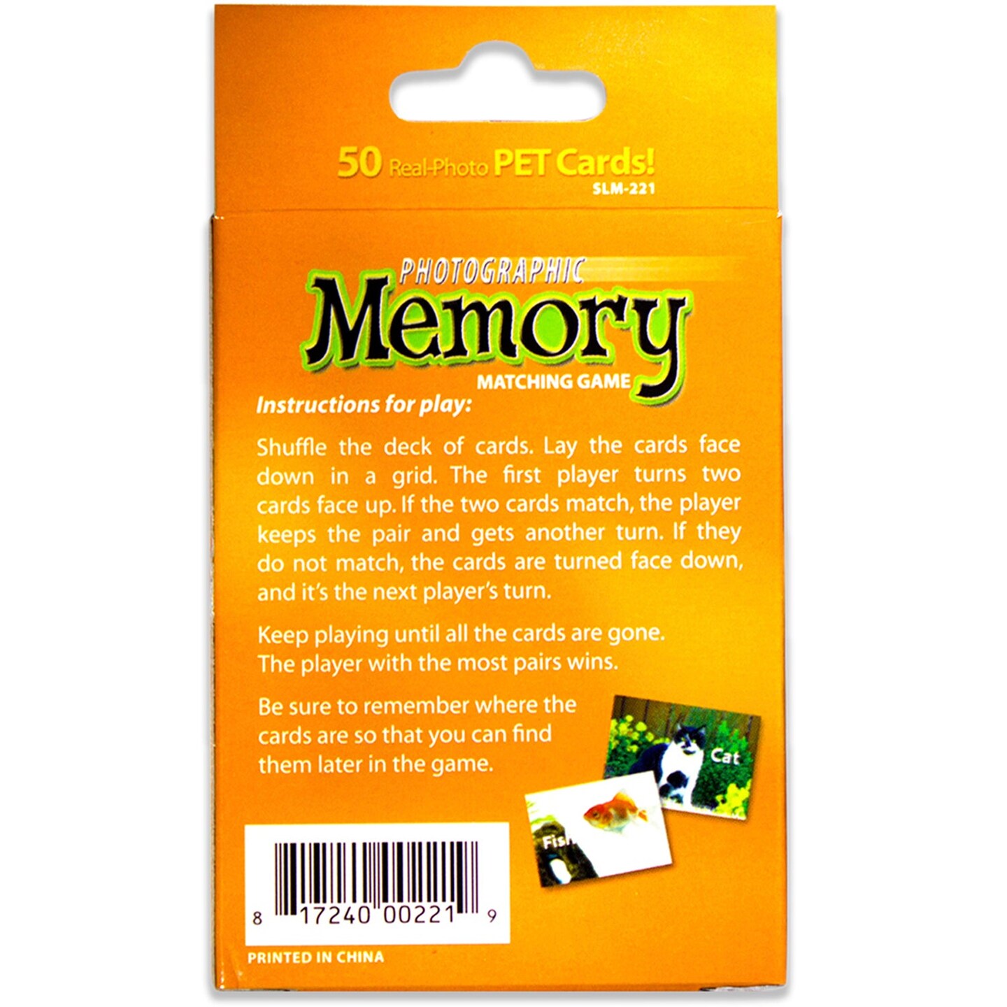 Photographic Memory Matching Game, Pets