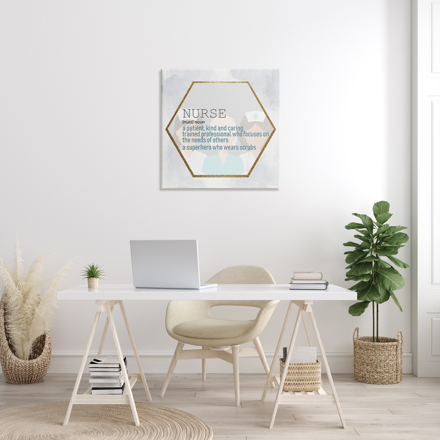 Stupell Industries Nurse Professional Definition Canvas Wall Art