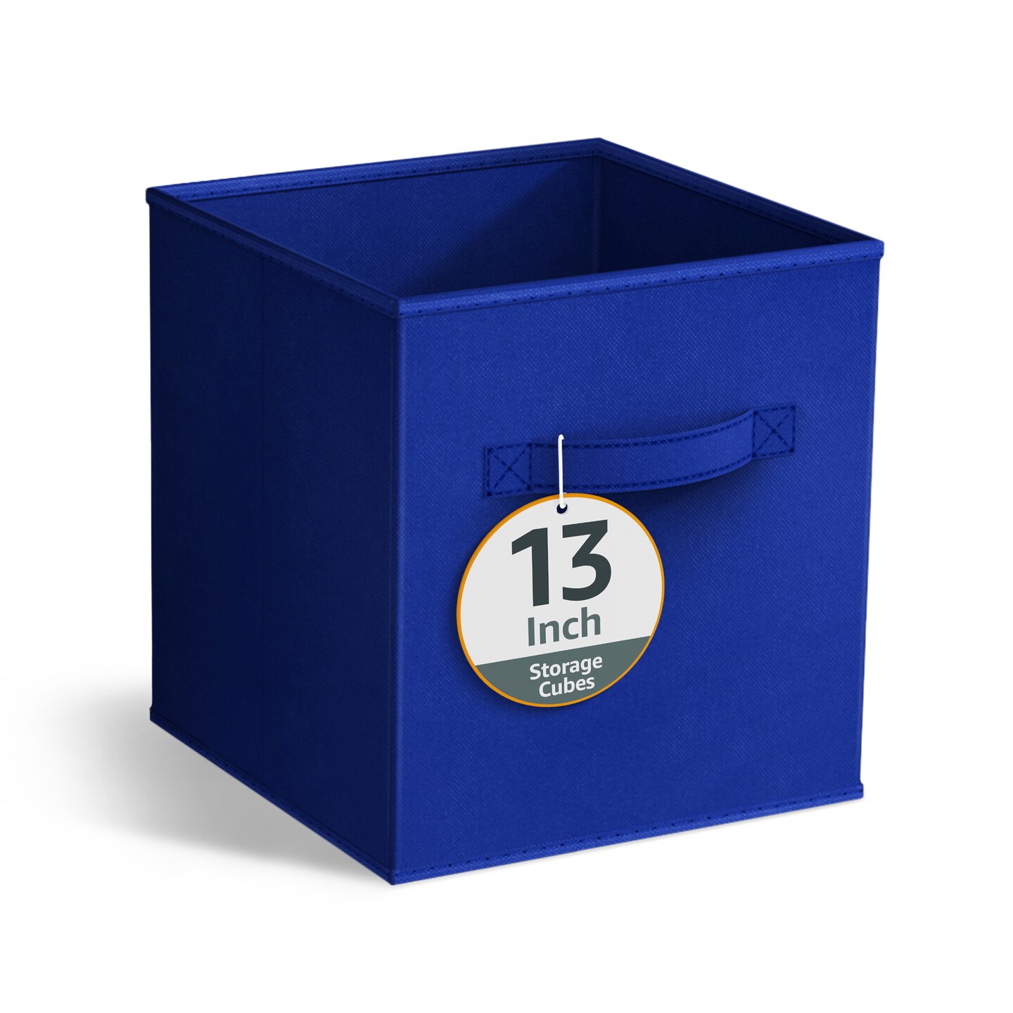 Sorbus Fabric Storage Cubes, Large 13 Inch Storage Bins, Foldable Cube Baskets with Handle, 1-Pc Solid Colors