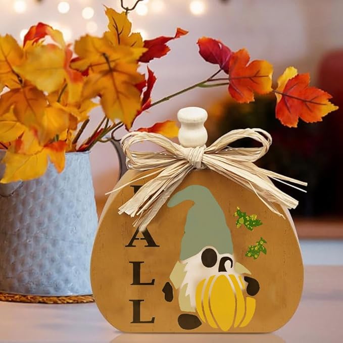 24 Pieces Fall Stencils for Painting on Wood 3&#x22; - Holiday and Fall Stencils for Crafts Reusable for DIY Decoration Ornaments Cards Signs Fabric Windows - Gnome, Pumpkin Farm, Fresh, and Hello Fall Stencil