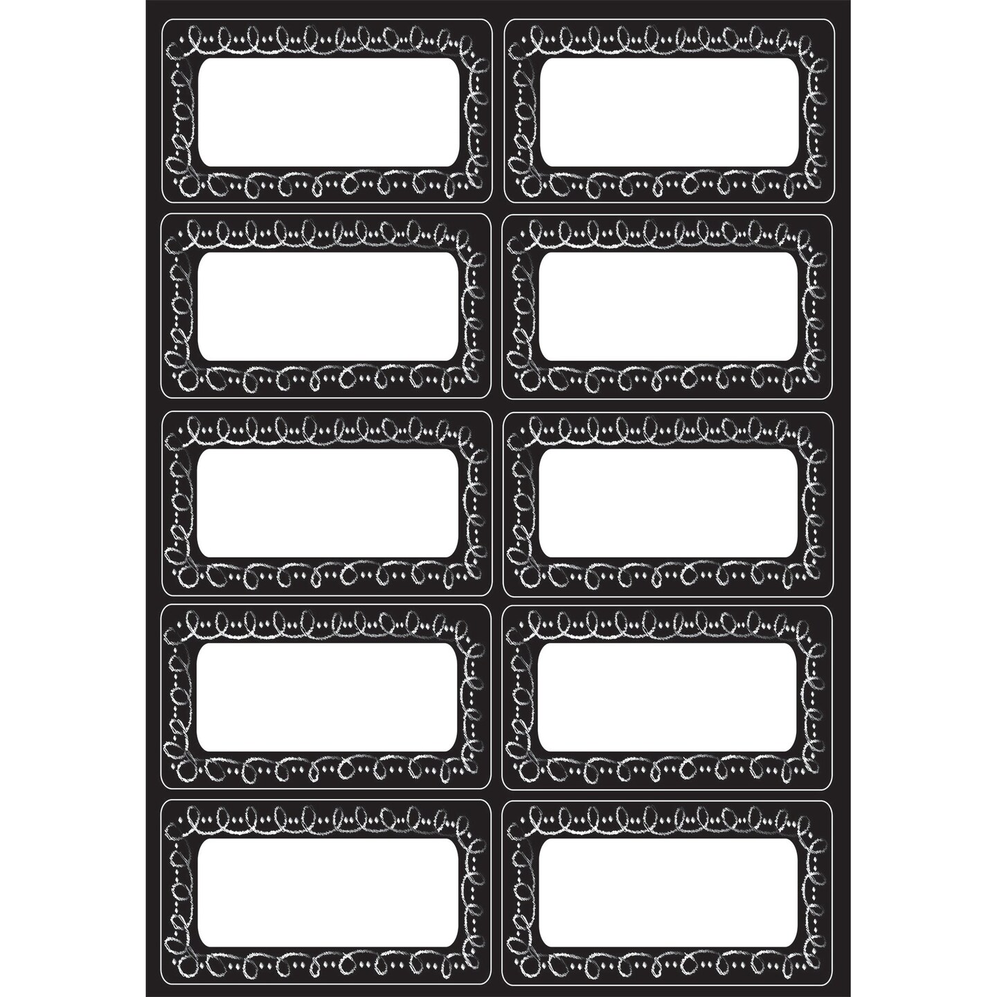 Die-Cut Magnetic Chalk Loop Labels/Nameplates, 10 Pieces | Michaels
