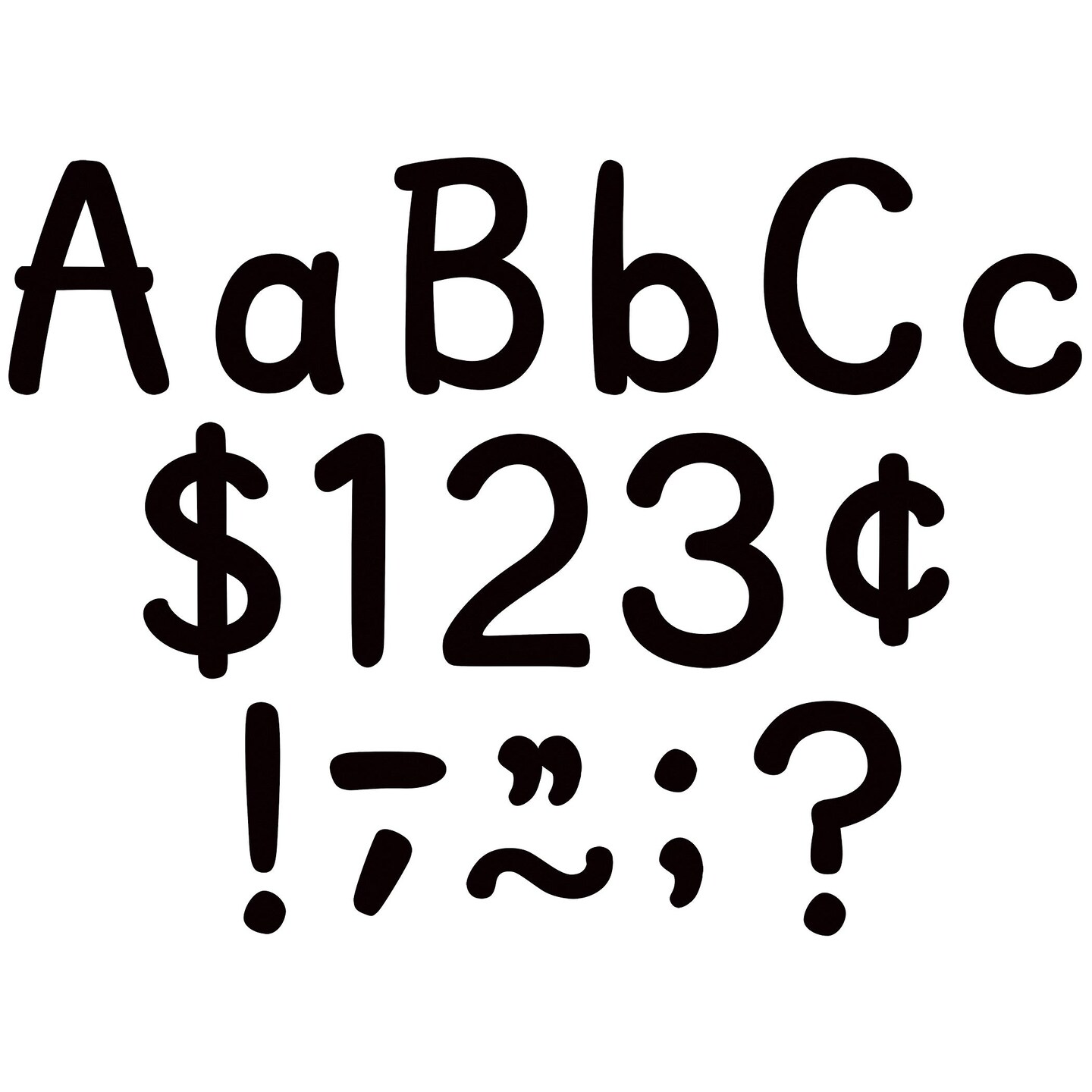 Black 4&#x22; Modern Classic Letters Combo Pack, Pack of 257