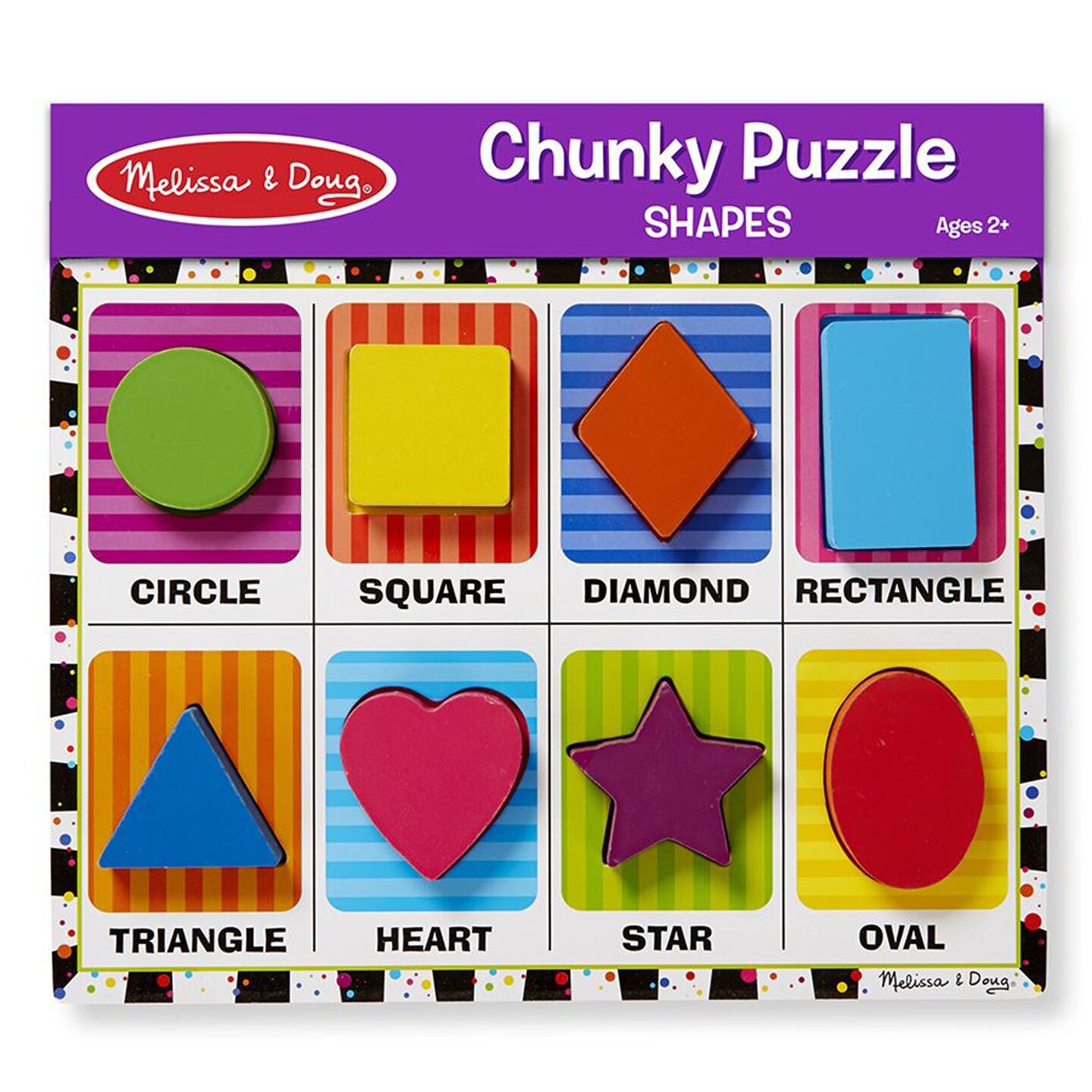 Shapes Chunky Puzzle, 9&#x22; x 12&#x22;, 8 Pieces