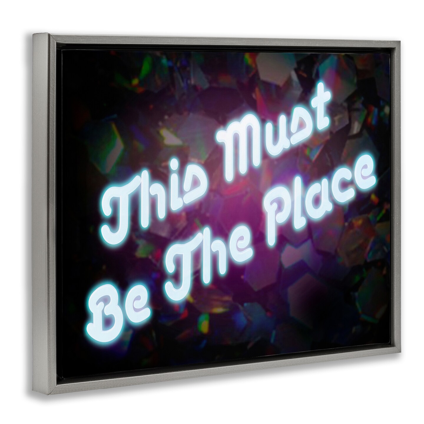 Stupell Industries This Must Be The Place Framed Floater Canvas Wall Art Design by Graffi*tee Studios