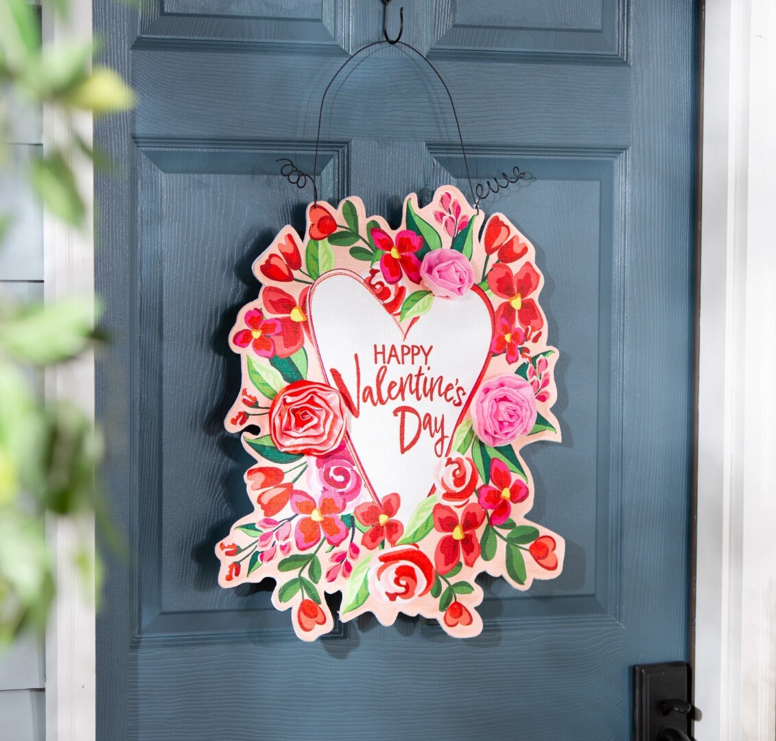 Valentine and Spring Door Decoration Reversible