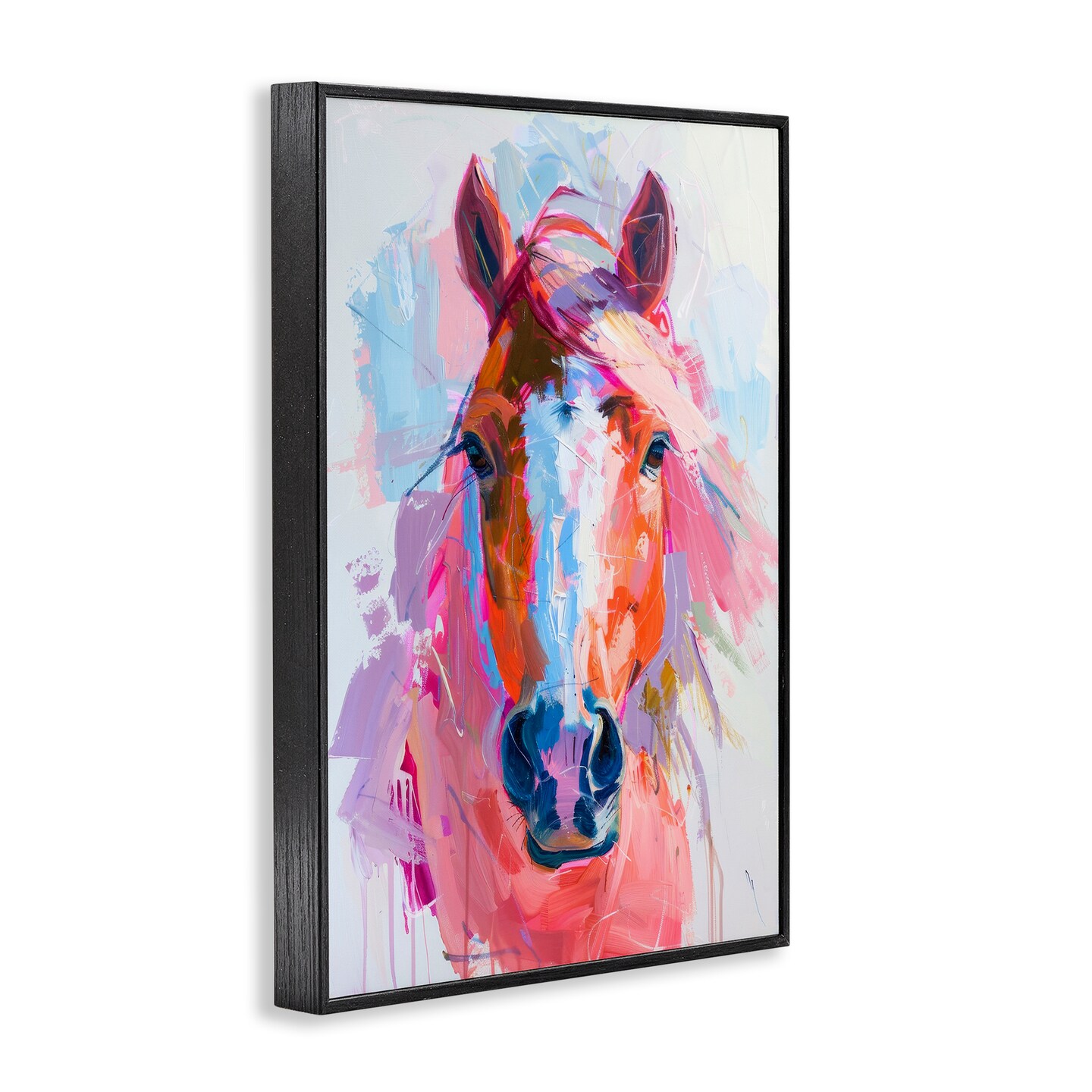Stupell Industries Sunset Horse Visage Framed Giclee Wall Art Design by Petal Prints Design