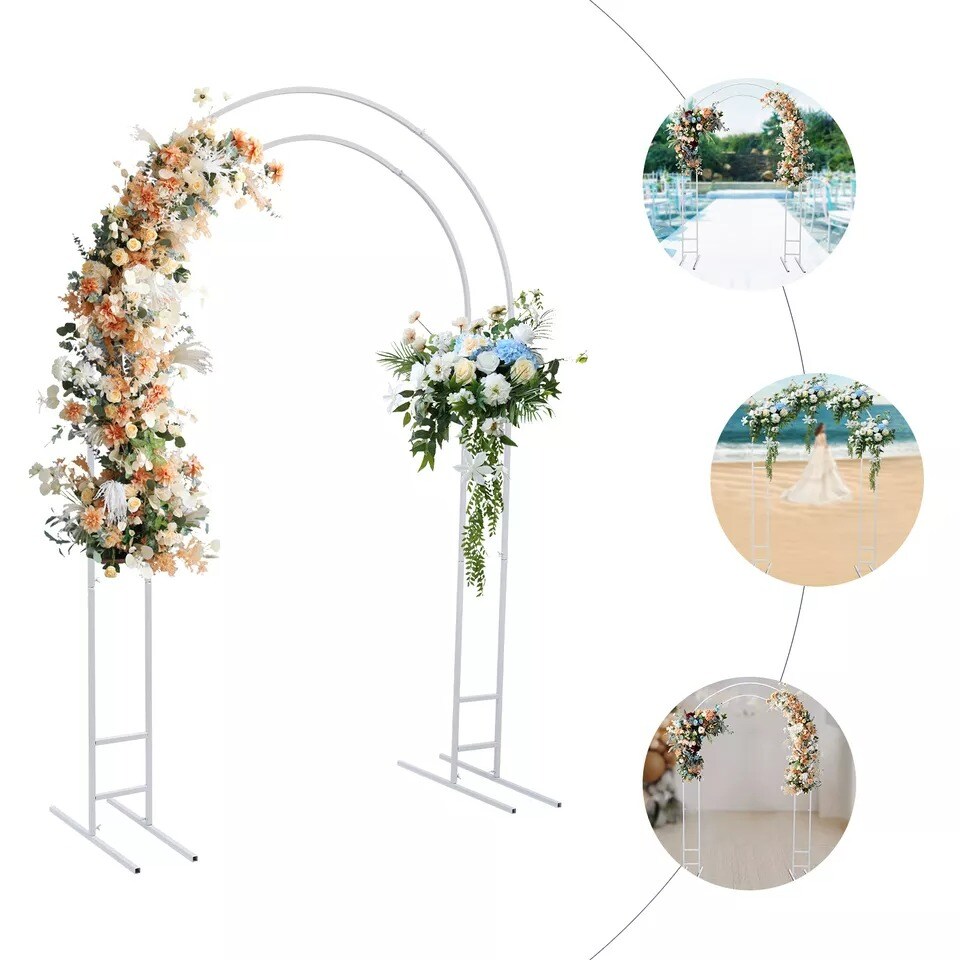 Metal Stand Arch 7.2ft Wedding Balloon Backdrop Party Stand For Garden Outdoor