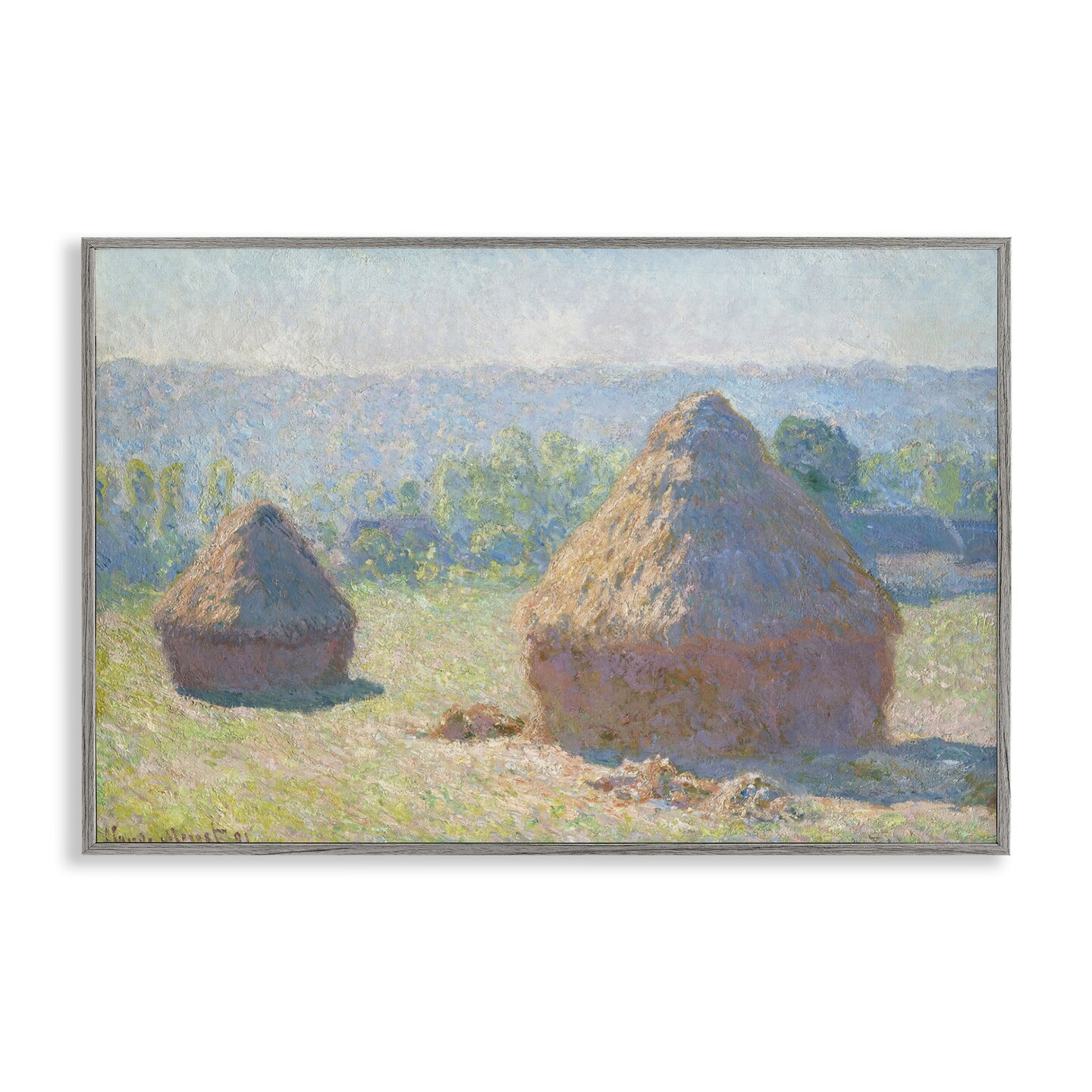 Stupell Industries Classic End Of Summer Haystacks Framed Giclee Wall Art Design by one1000paintings