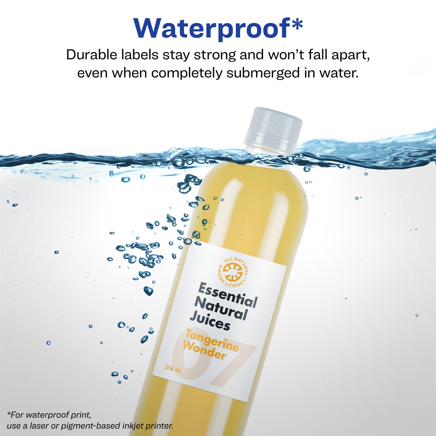 Avery Waterproof Rectangle Labels with Sure Feed, 3-1/3" x 4"