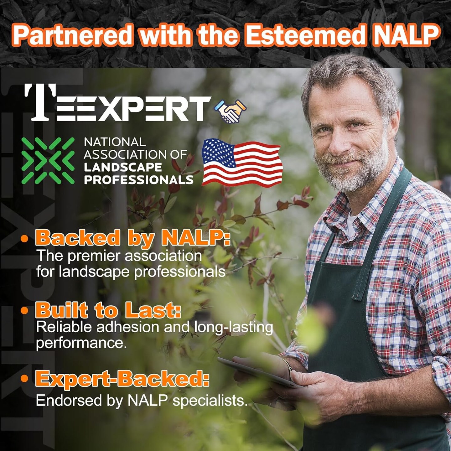 Mulch Glue, 1 Gallon Rock Glue for Landscaping, Strong Pea Gravel Stabilizer Resin Binder, Safe Mulch Lock Anchor Adhesive Outdoor for Cypress, Lawn, Garden, Landscape Edging