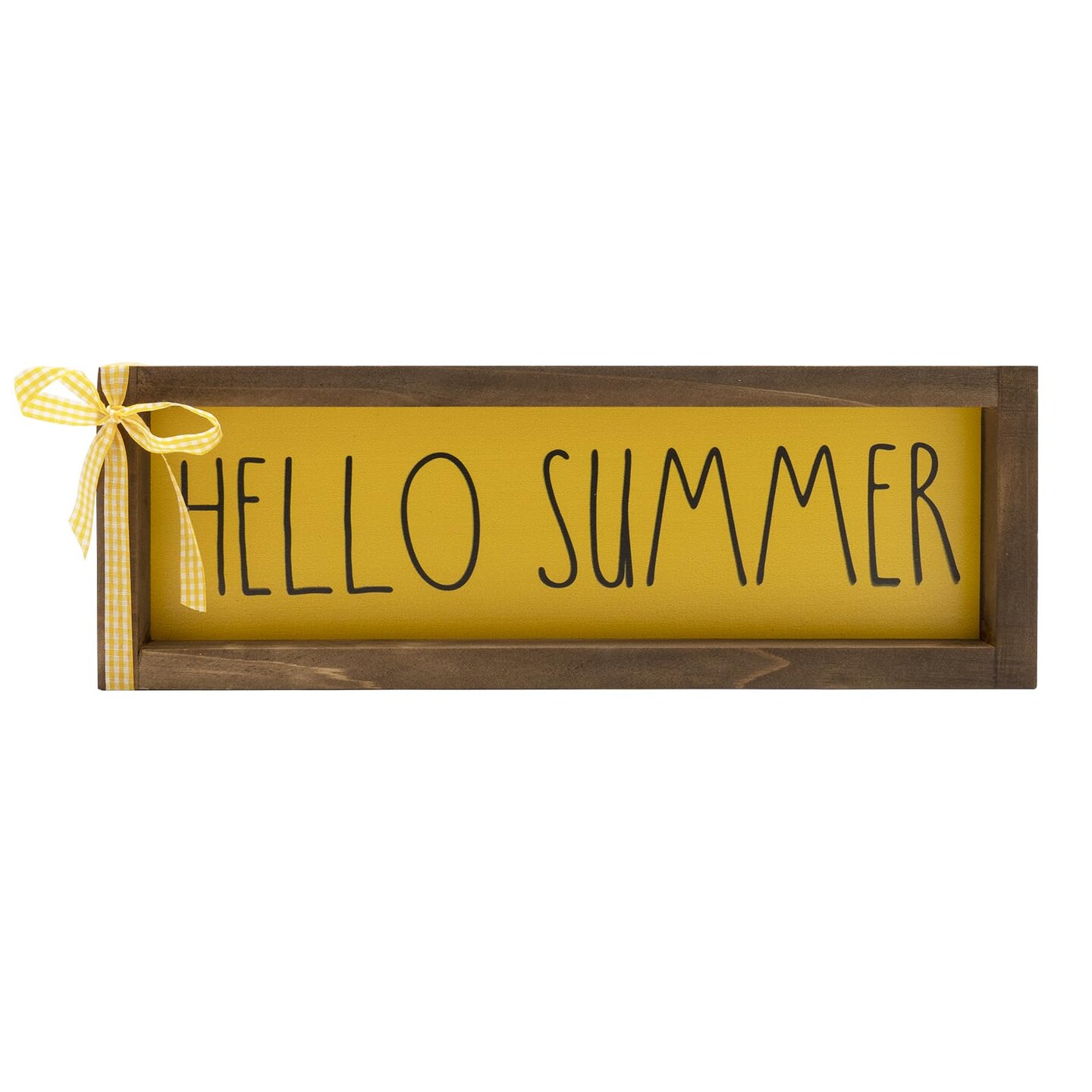 Summer Decorations For Home Hello Summer Wooden Sign Wall Table Centerpieces Shelf Mantle Office Decorative Wood Signage Rustic Farmhouse House Indoor Seasonal Decor