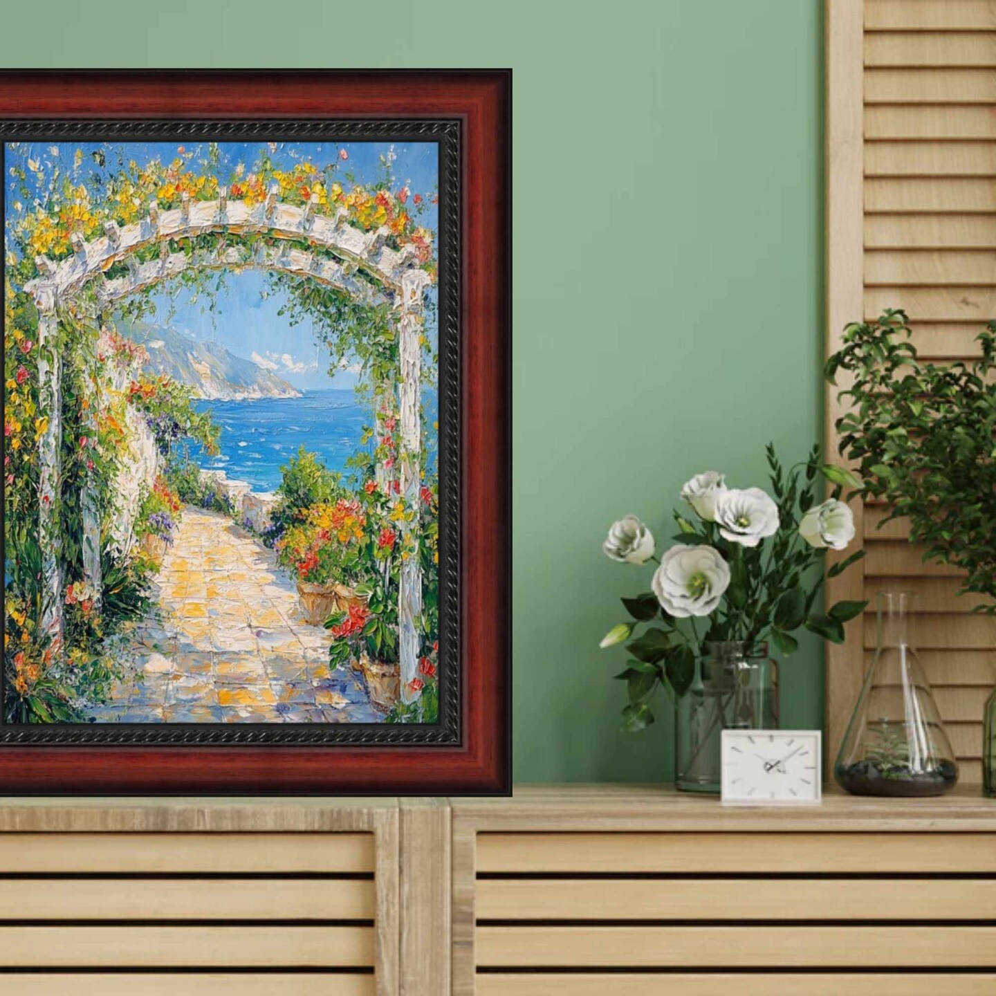 Certificate Mahogany With Rope Picture Frame 30x30 frame