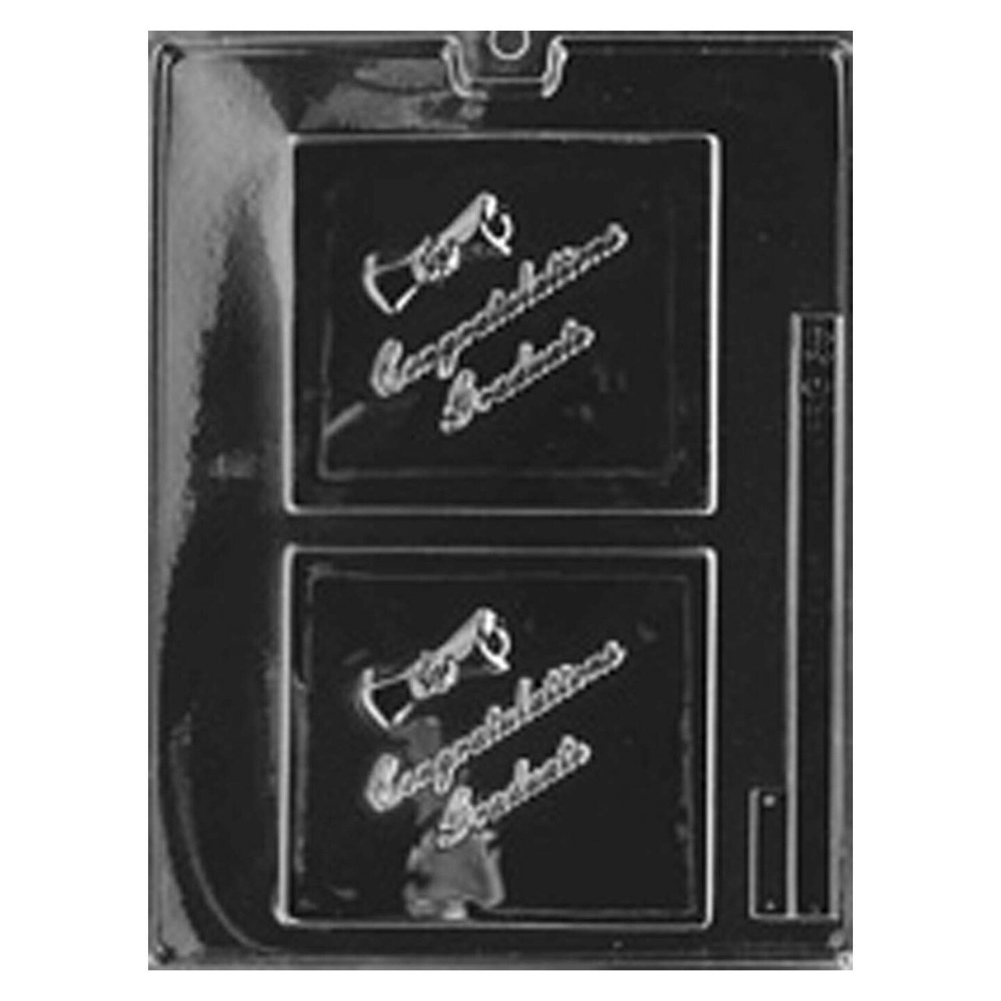 Congratulations Graduate Card Chocolate Mold for Graduation Treats