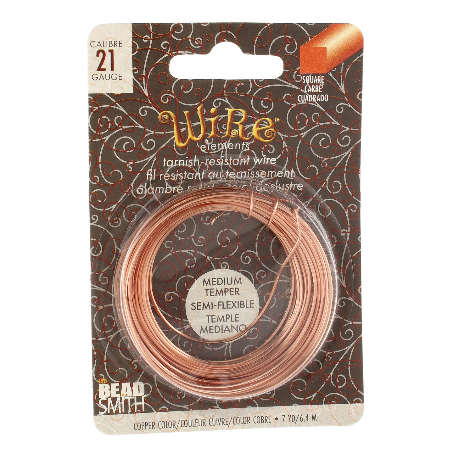 The Beadsmith Square Craft Medium Wire