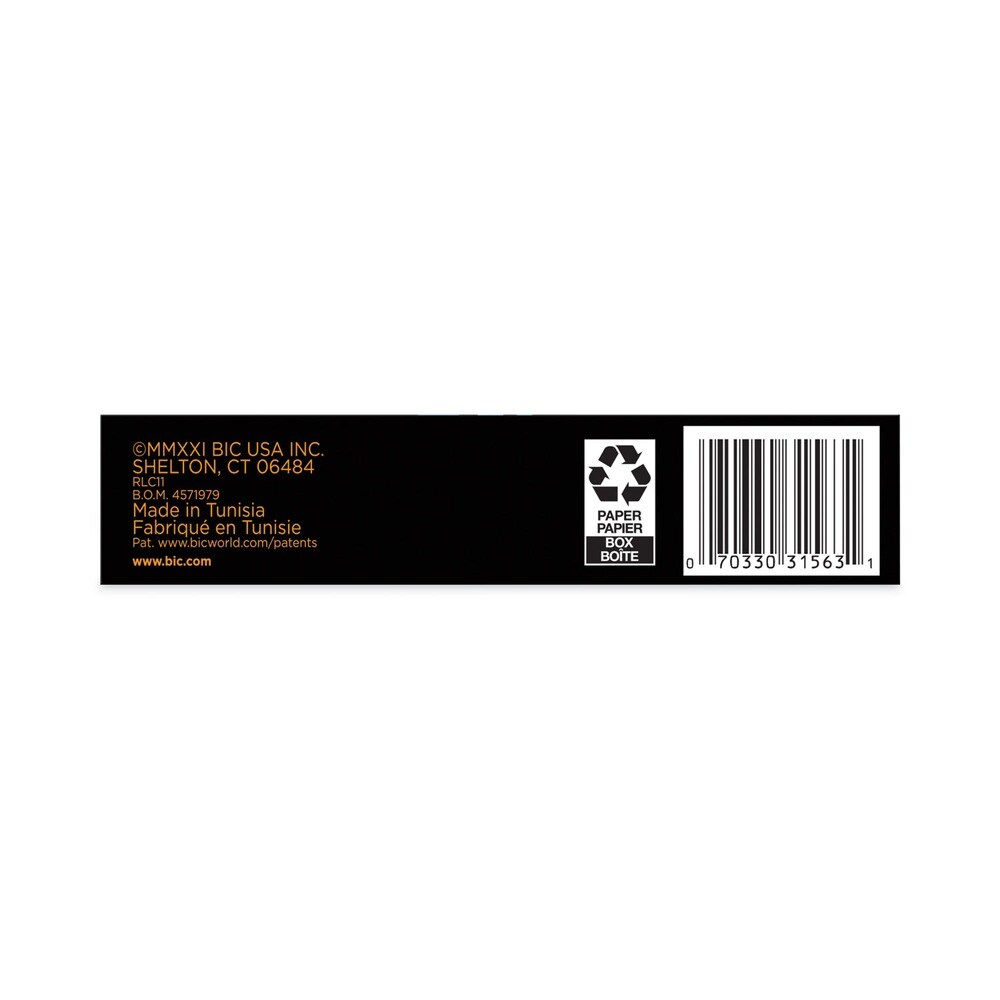 BIC Gel-ocity 0.7 mm Medium Gel Pen - Black Ink/Translucent Black Barrel (1-Dozen)