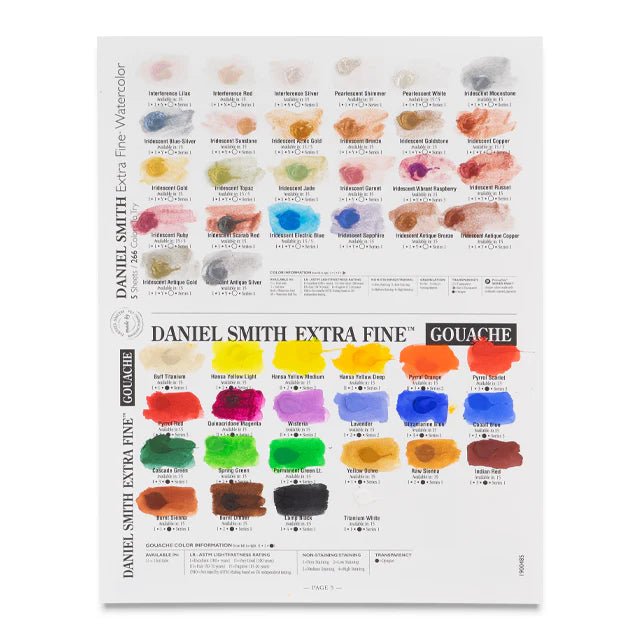 Daniel Smith Extra Fine Watercolor 266 Color Dot-Card CLEARANCE