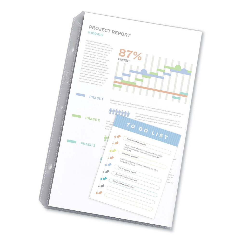 Avery Legal Size Heavyweight Top-Load Polypropylene Sheet Protector - Diamond Clear (25/Pack)