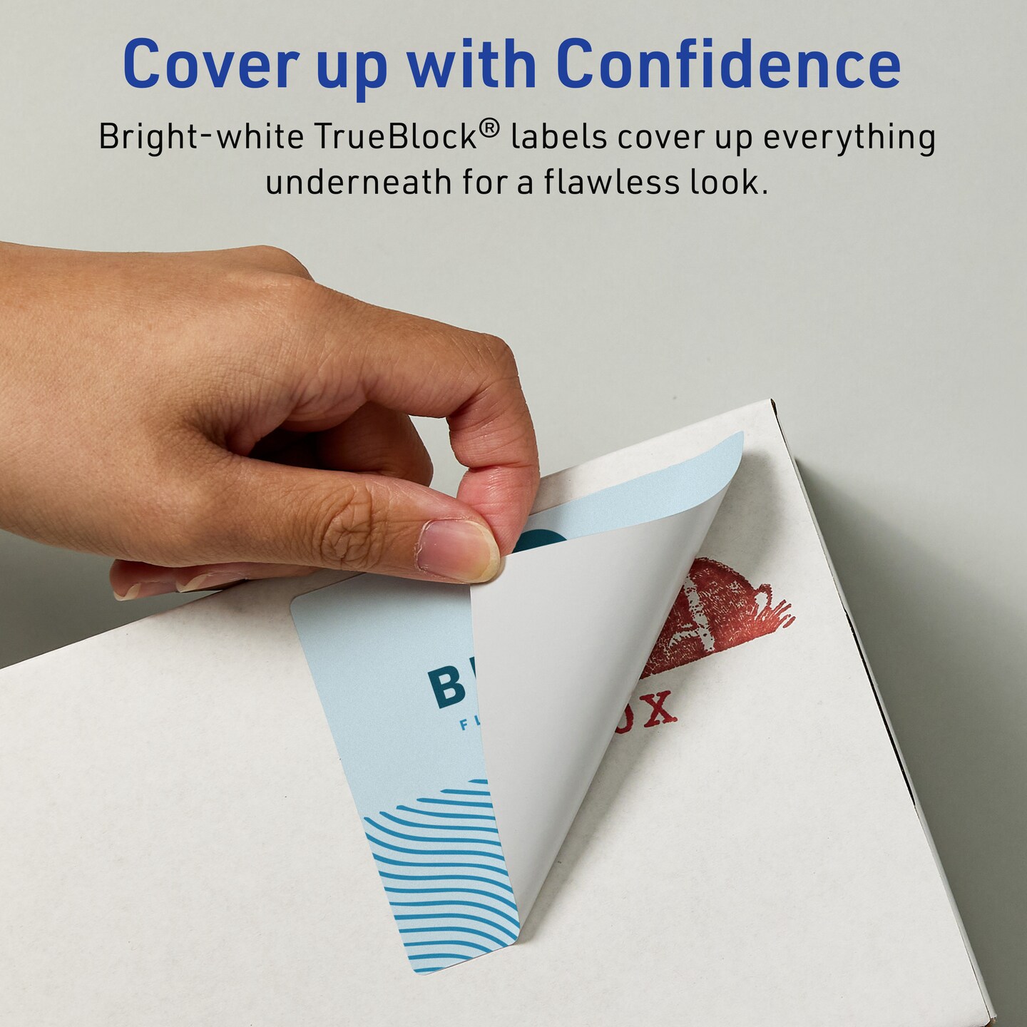 Avery TrueBlock Matte White Paper Labels, 4-3/4" x 3-3/4" Rectangle