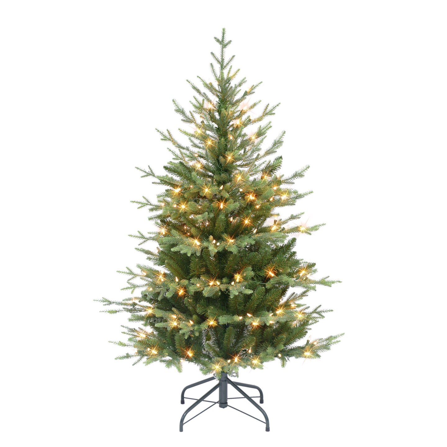 CC Christmas Decor Pre-lit Slim Balsam Fir Artificial Christmas Tree - 4.5’ - Clear Lights