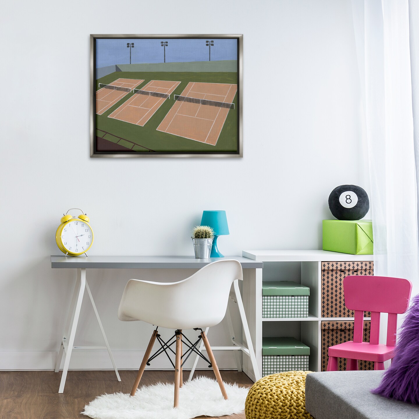 Stupell Industries Tennis Courts View Floating Frame By Michael Willett