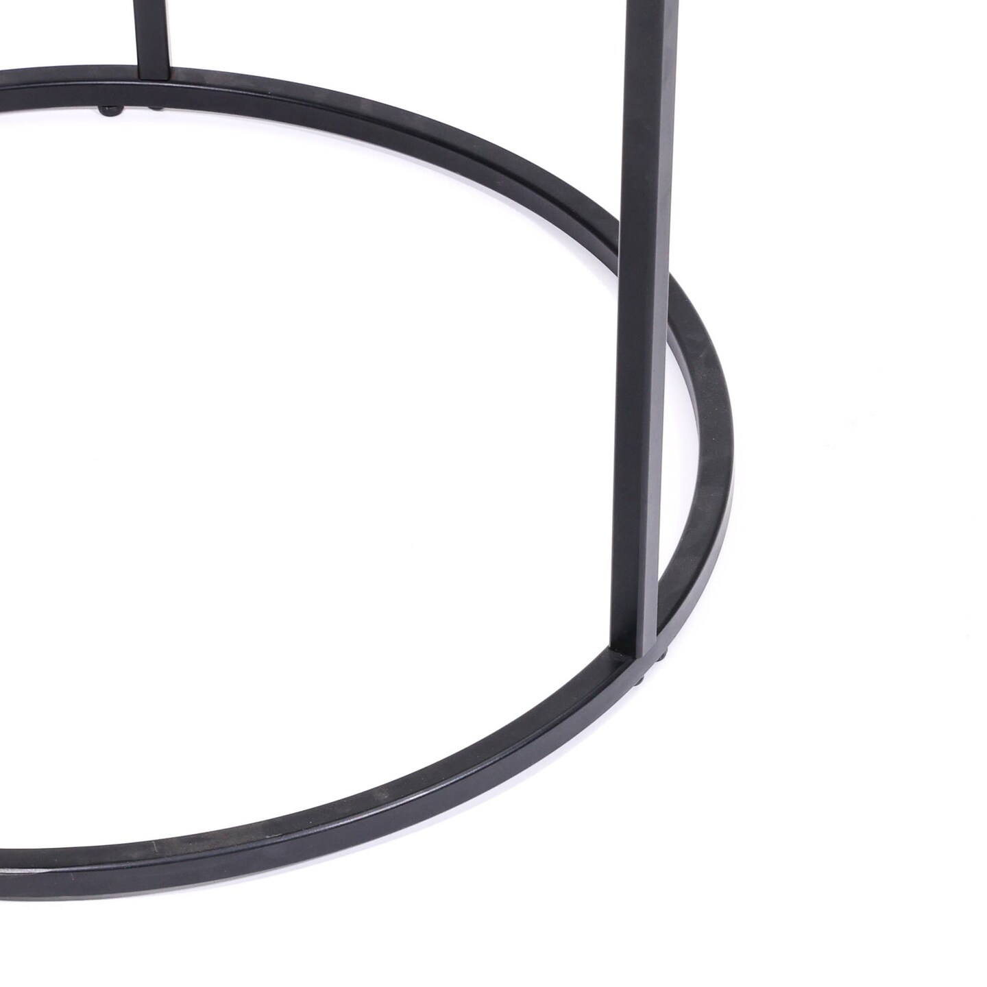Cosimo Round End Table &#x2013; Elegant Accent Table for Living Room D&#xE9;cor-21.65X21.65X21.65&#x22;