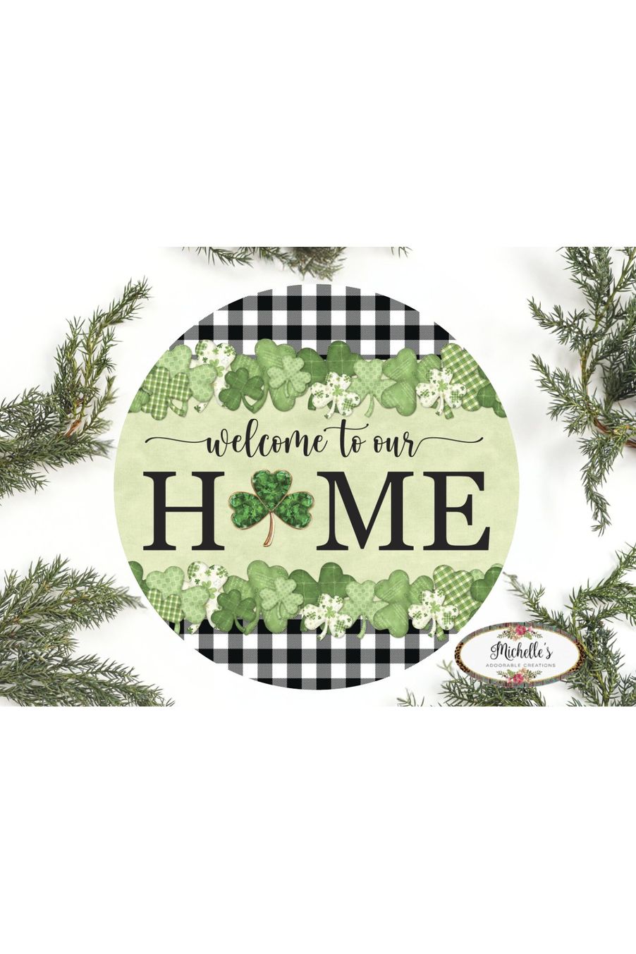 Welcome To Our Home Green Clover Sign | Michaels