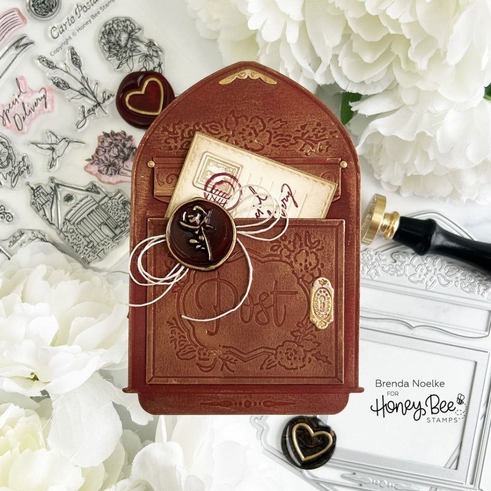 Vintage Mailbox A2 Card Base - Honey Cuts - Stand-Alone Dies
