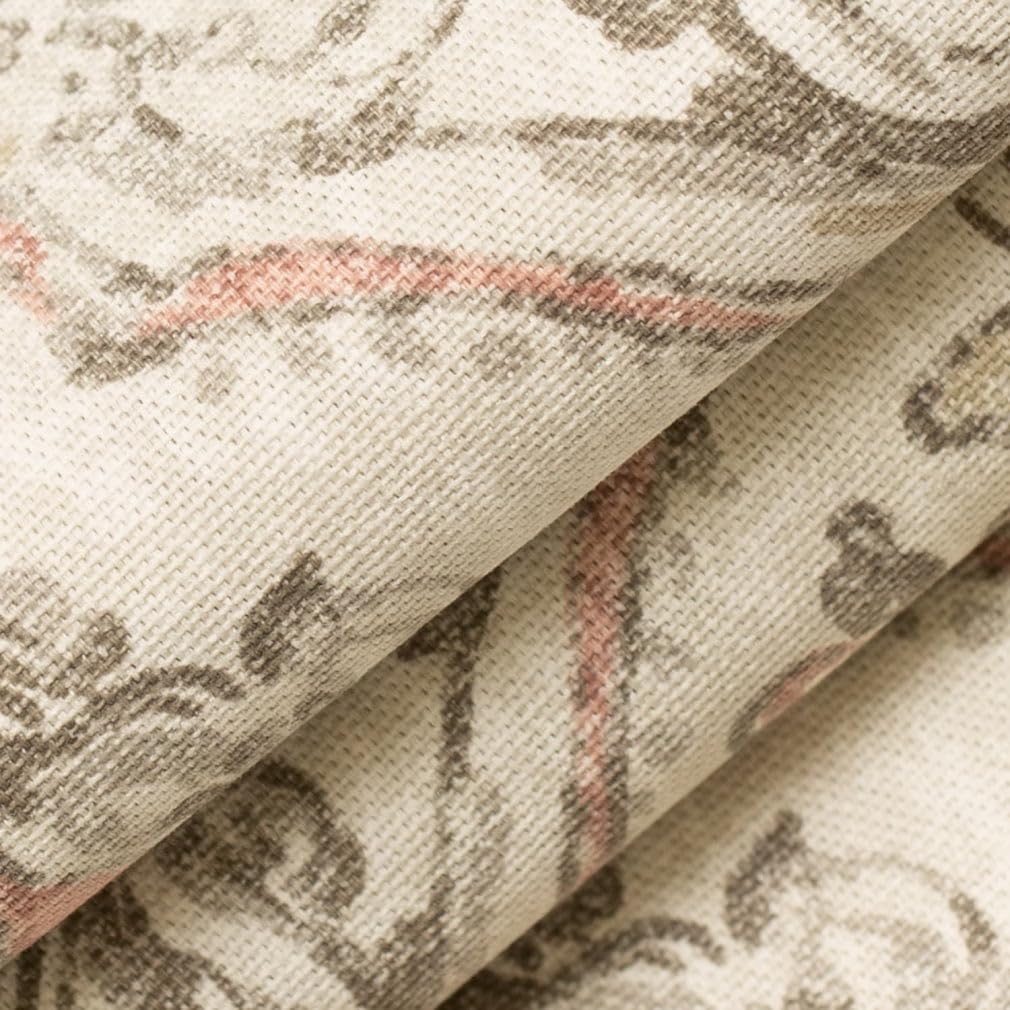 Pink Damask Print Upholstery Fabric by The Yard - SKU: Wesley Mauve