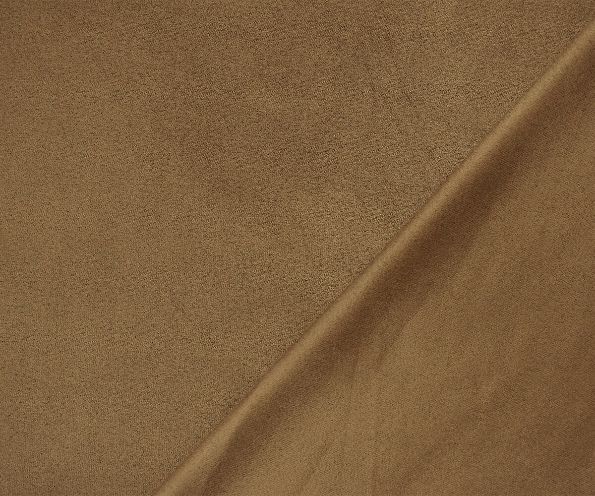 Brown Stretch Spandex Solid Microsuede Knit Fabric By the Yard