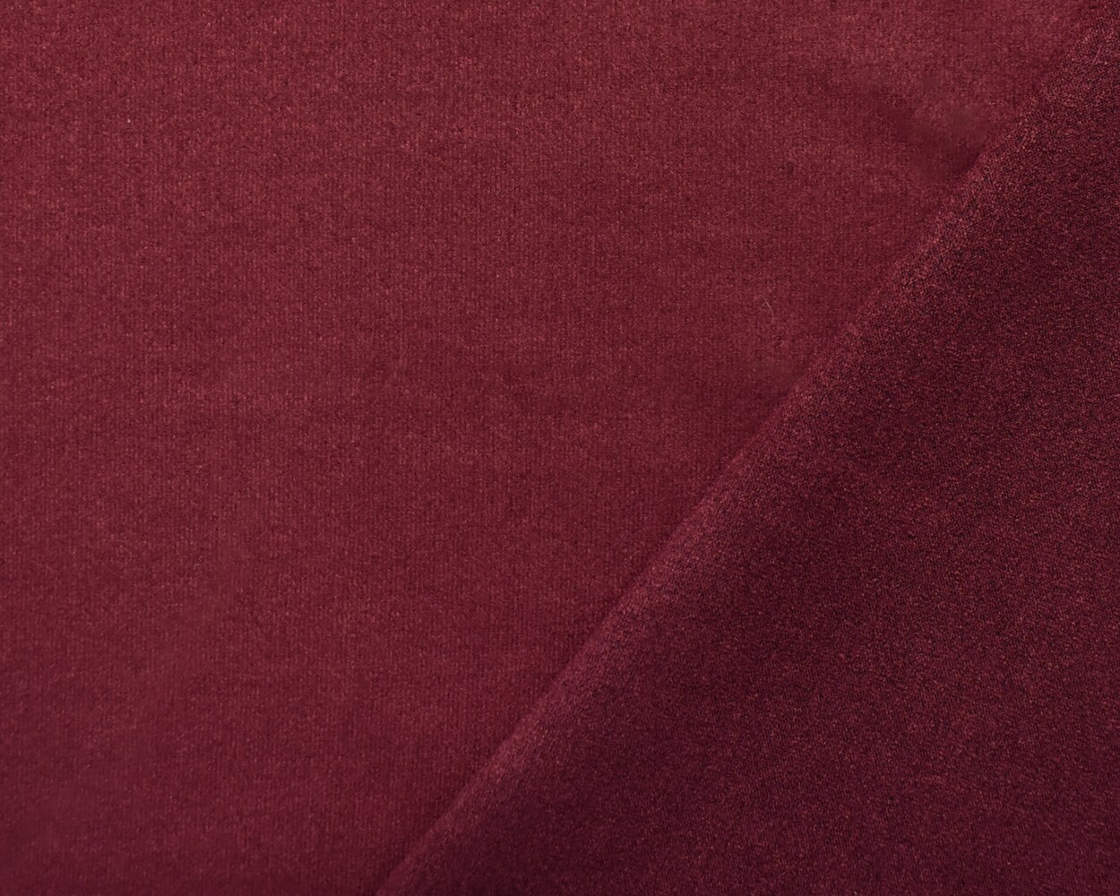 Deep Ruby Red Stretch Spandex Solid Microsuede Knit Fabric By the Yard