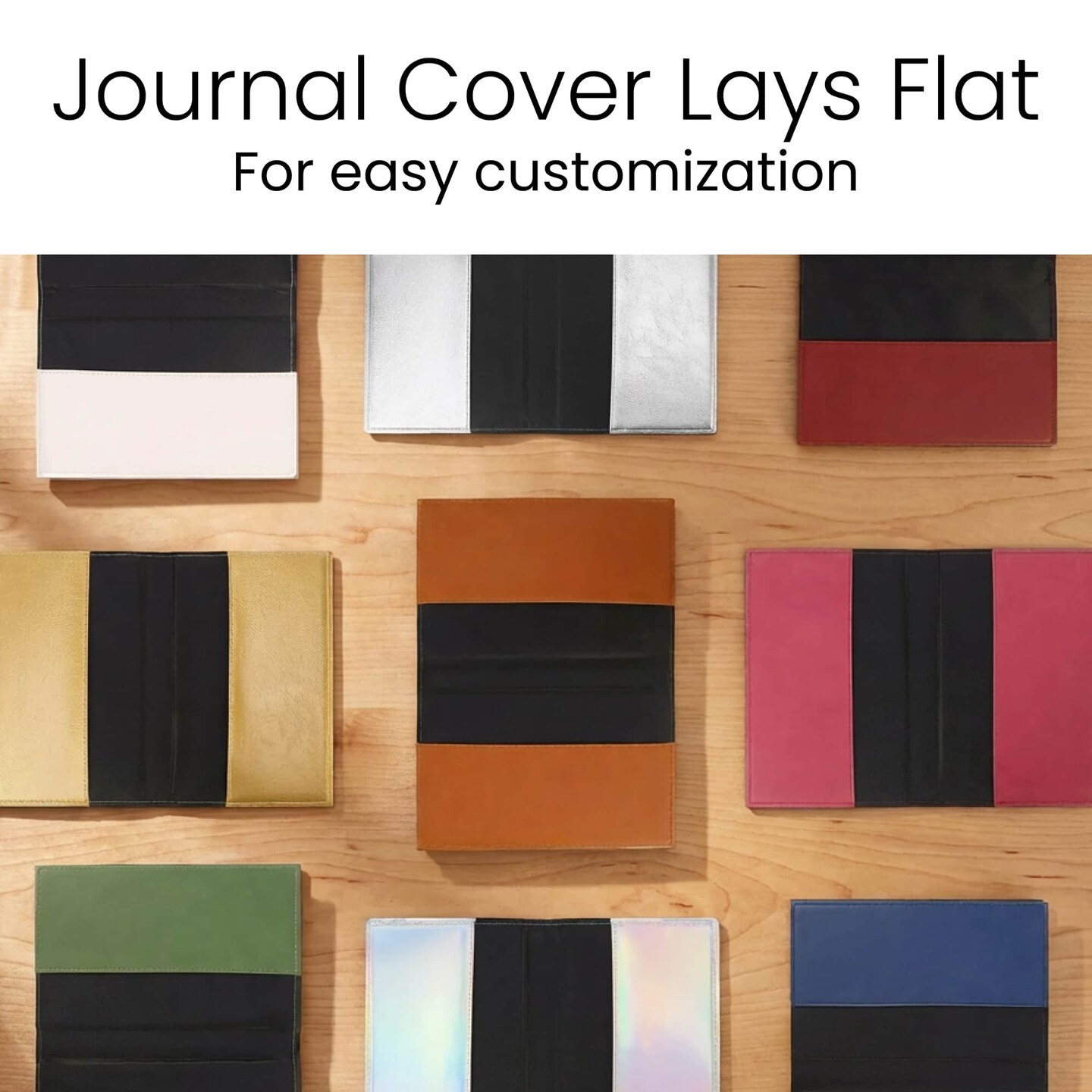 MakerFlo Laserette™ Journal Notebook – Pack of 12 Engravable and Refillable Vegan Leather Journal with Lined Pages and Gift Box, Wholesale & Bulk