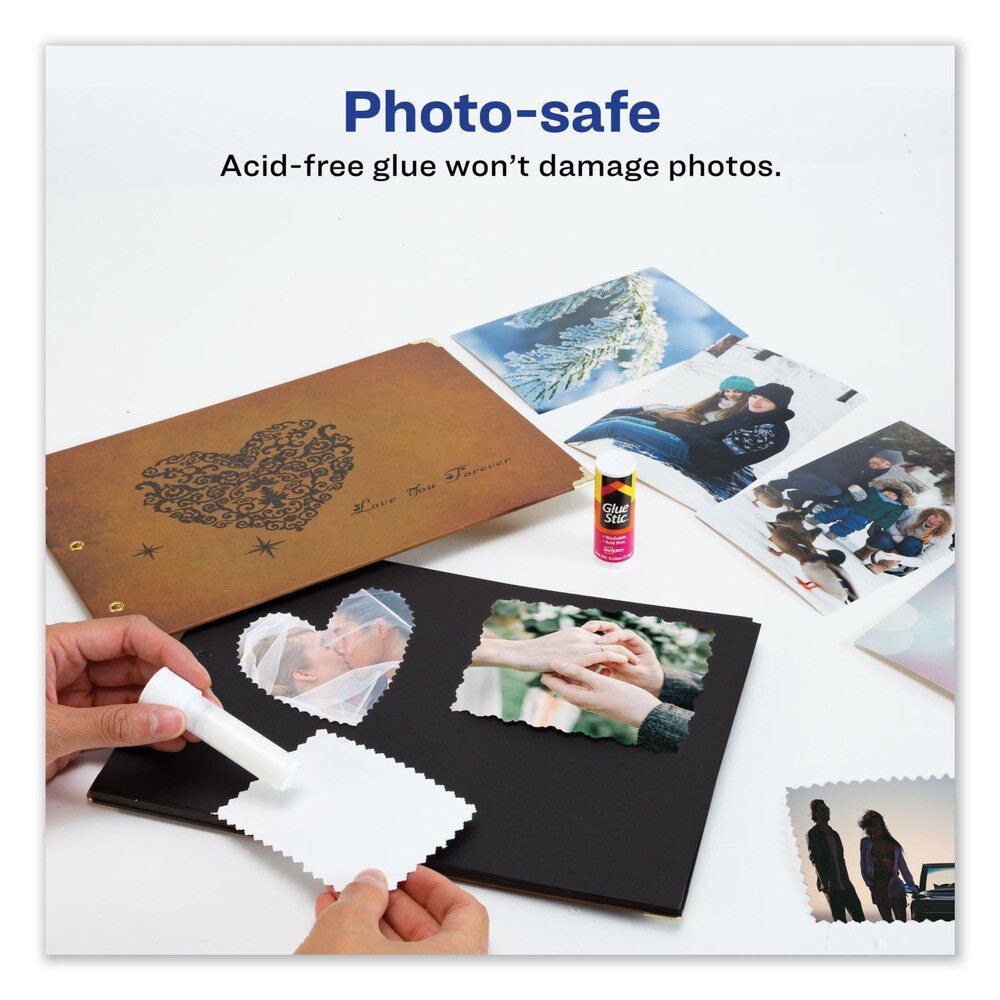 Avery 0.26 oz. Permanent Glue Stic - Applies White/Dries Clear