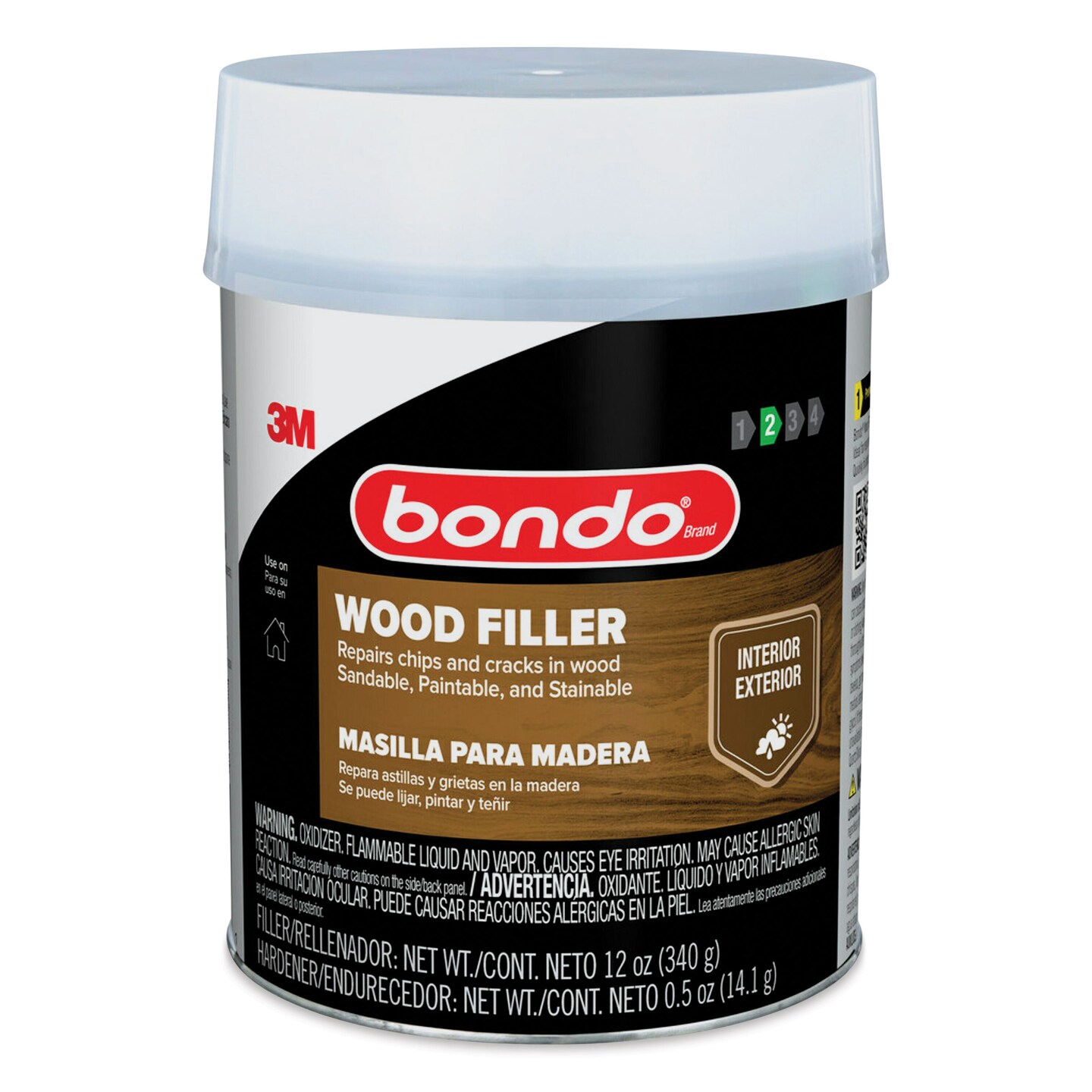 Bondo Wood Filler - 12 oz, Can