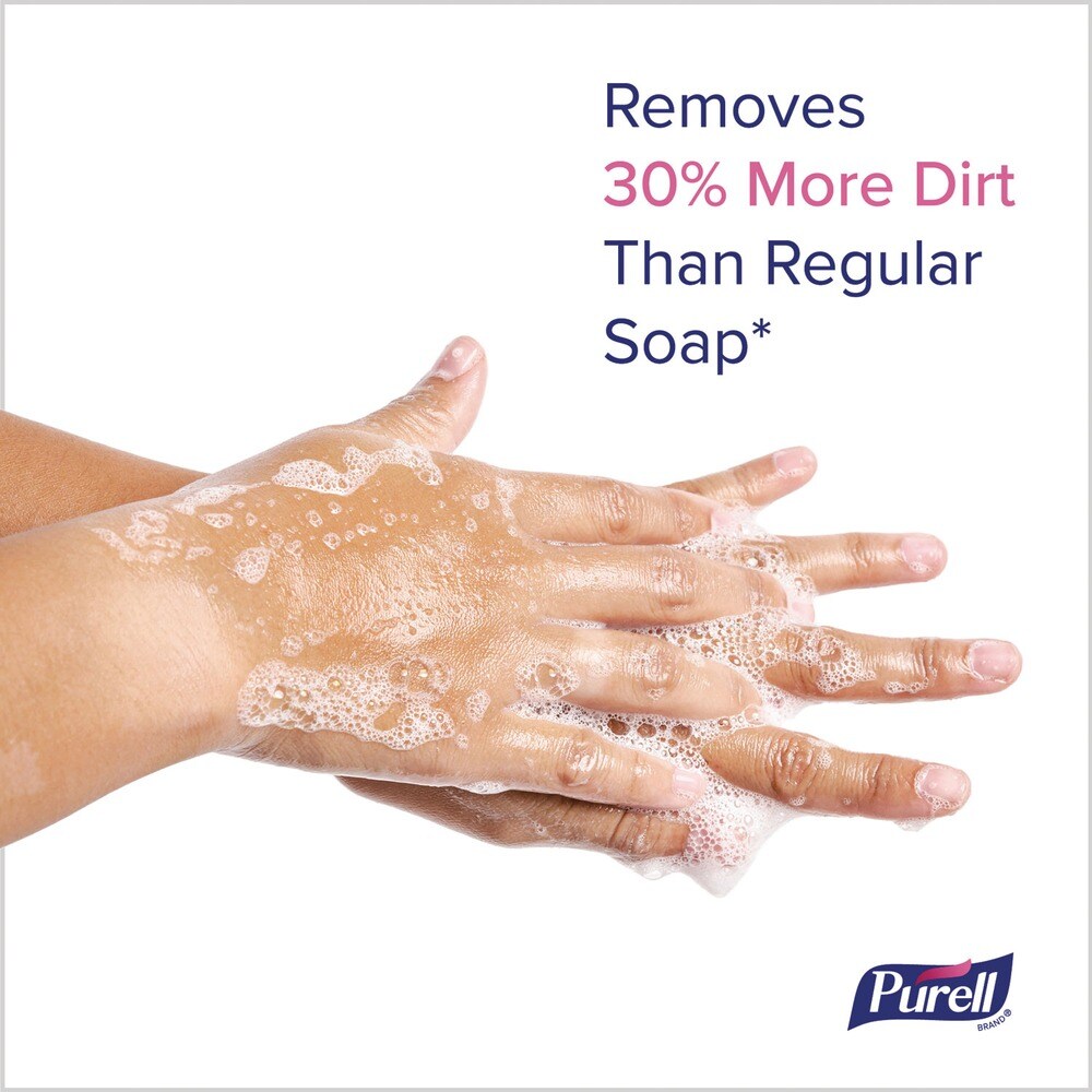 PURELL 1,200 mL Healthy Soap with Clean Release Technology Refill for ES10 Dispensers - Fragrance-Free (2/Carton)
