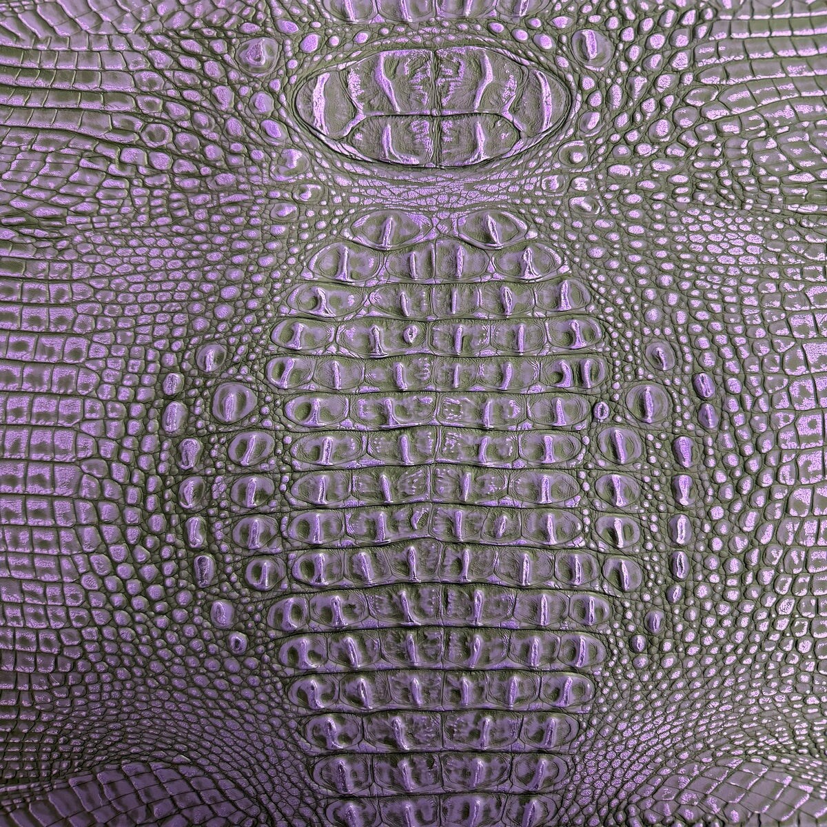 Faux Leather Crocodile Brown, Fabric by the Yard