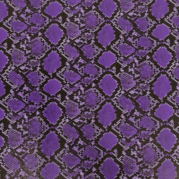 1 Yard Caicos Snake Skin Faux Leather Vinyl Fabric For Upholstery Handbags 54" Width