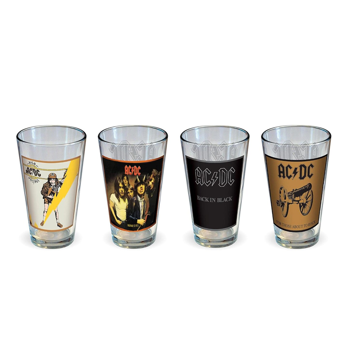 AC/DC Classic Covers 16oz Pint Glass Set of 4 | Michaels