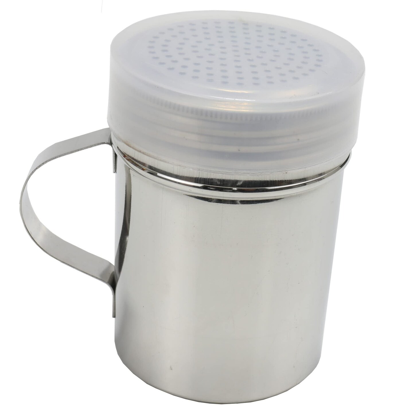 Chef Craft Stainless Steel Fine Dredge Shaker with Small Holes and Lid