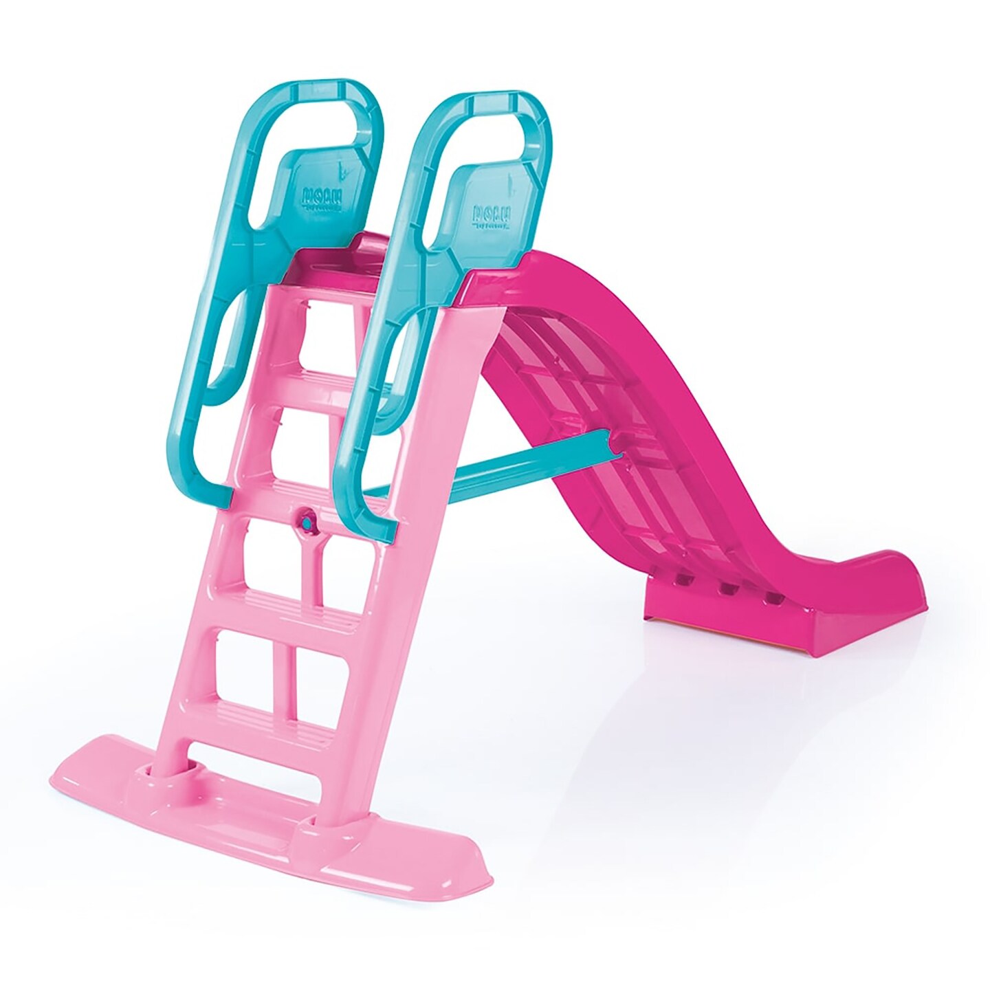 Dolu: Big Splash Slide: Unicorn Pink &#x26; Blue - Waterslide Hose Attachment, Indoor/Outdoor, Plastic Playground Equipment, 74.4 x 33.5 x 44.9, Kids 3+