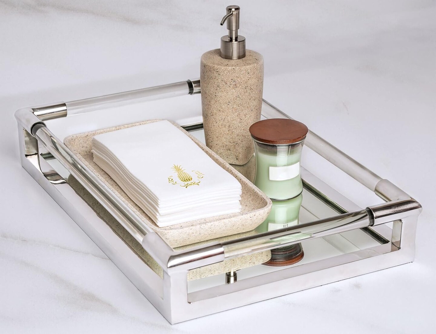 100-Pack Gold Pineapple Foil Airlaid Paper Napkins, 12×17 in, Linen-Like & Absorbent