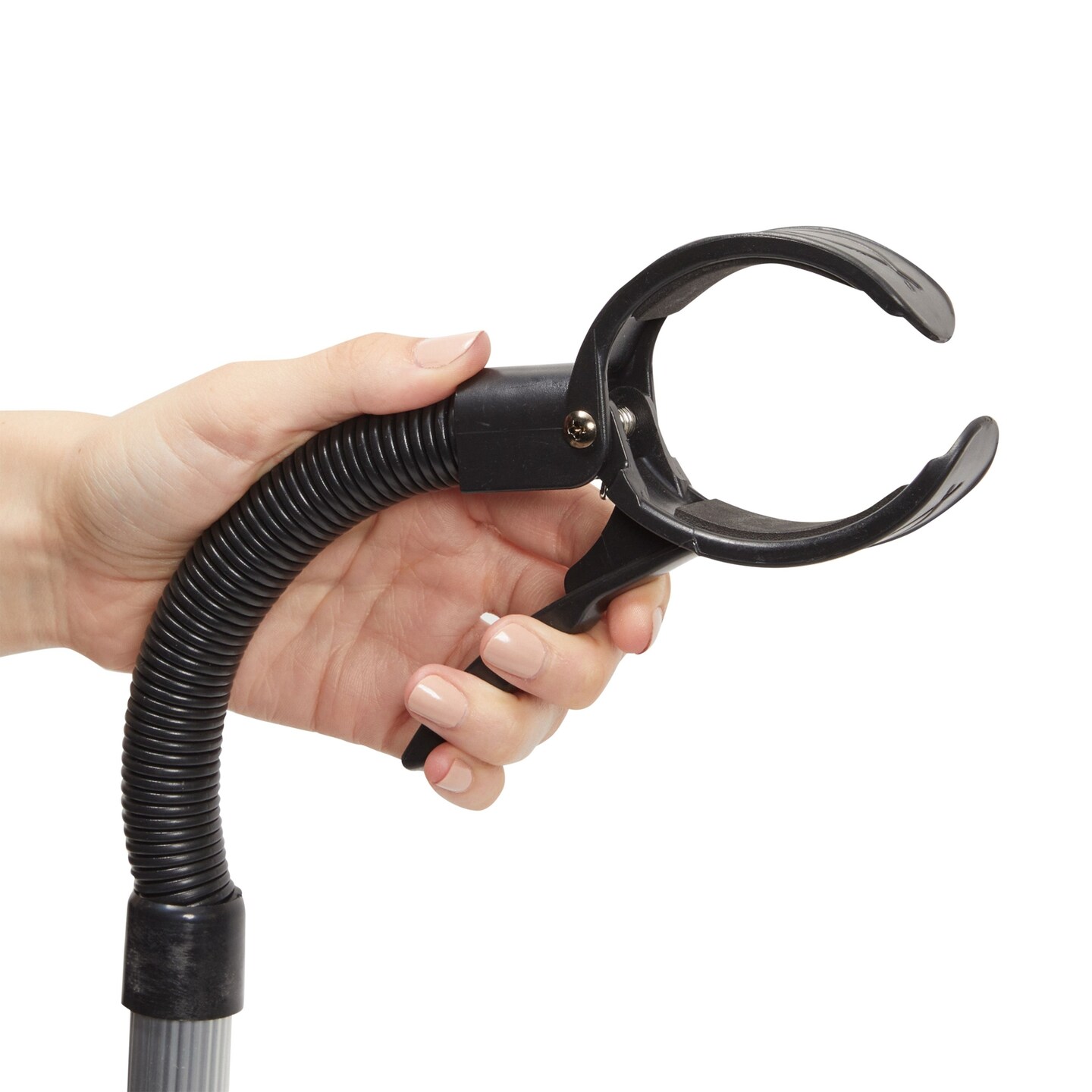 Adjustable Hands-Free Hair Dryer Stand Holder 360 Degree Rotation, Compatible with Compact Styling Tools